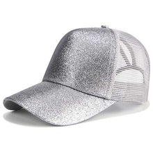 Load image into Gallery viewer, Ponytail Baseball Glitter Cap