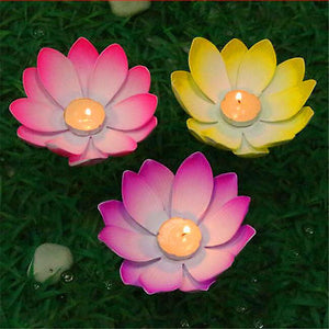 Outdoor Floating Lotus Candle