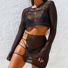 Load image into Gallery viewer, Sexy Sheer Mesh Club 2 Pieces Sets