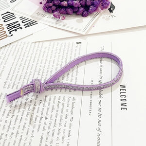 Purple Pearl Ball Elastic Ring