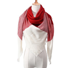 Load image into Gallery viewer, Knitted Scarf plaid warm
