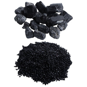 Black Tourmaline Crystal Rough Stone