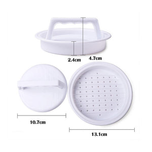 1 pc Hamburger Mold Maker Multi-function Sandwich Meat Kitchen Barbecue Tool DIY Home Cooking Tools White W45