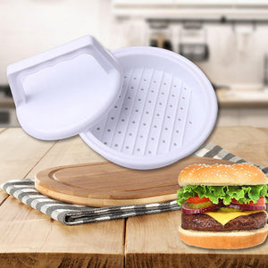 1 pc Hamburger Mold Maker Multi-function Sandwich Meat Kitchen Barbecue Tool DIY Home Cooking Tools White W45