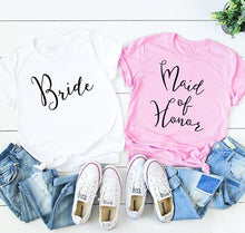 Load image into Gallery viewer, Bride Maid Of Honor t-shirt