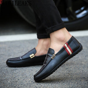 Loafers Leather Men's casual shoes