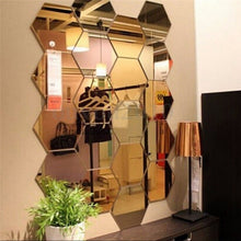 Load image into Gallery viewer, Hexagon Mirror Wall Stickers