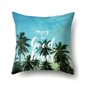 Tree Forest Pattern Polyester Throw Pillow