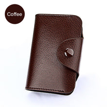 Load image into Gallery viewer, Genuine Leather Unisex Business Card Holder