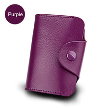 Load image into Gallery viewer, Genuine Leather Unisex Business Card Holder