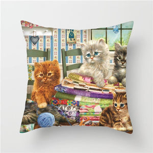 Pets World Cushion Cover