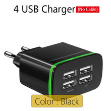 Load image into Gallery viewer, 4 Ports USB Wall Charger