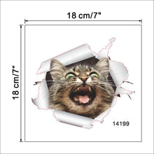 Load image into Gallery viewer, Cat 3D Smashed Switch Wall Stickers