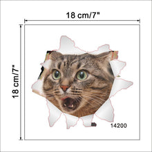 Load image into Gallery viewer, Cat 3D Smashed Switch Wall Stickers