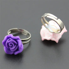 Load image into Gallery viewer, Polymer Clay Metal Rings
