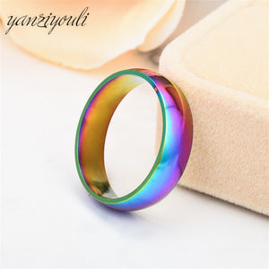Rainbow Glossy Rings