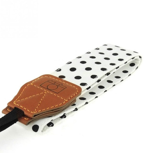 Universal Retro Polka Dots Blue Shoulder Belt