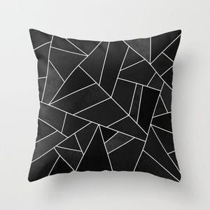 Brief Marble Geometric Sofa Decorative Cover